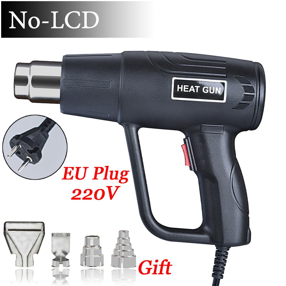 Industrial Heat Gun 1000/2000W Electric Hot Air Gun Air Dryer for Soldering Thermal Blower Car Film Shrink Wrapping Tools