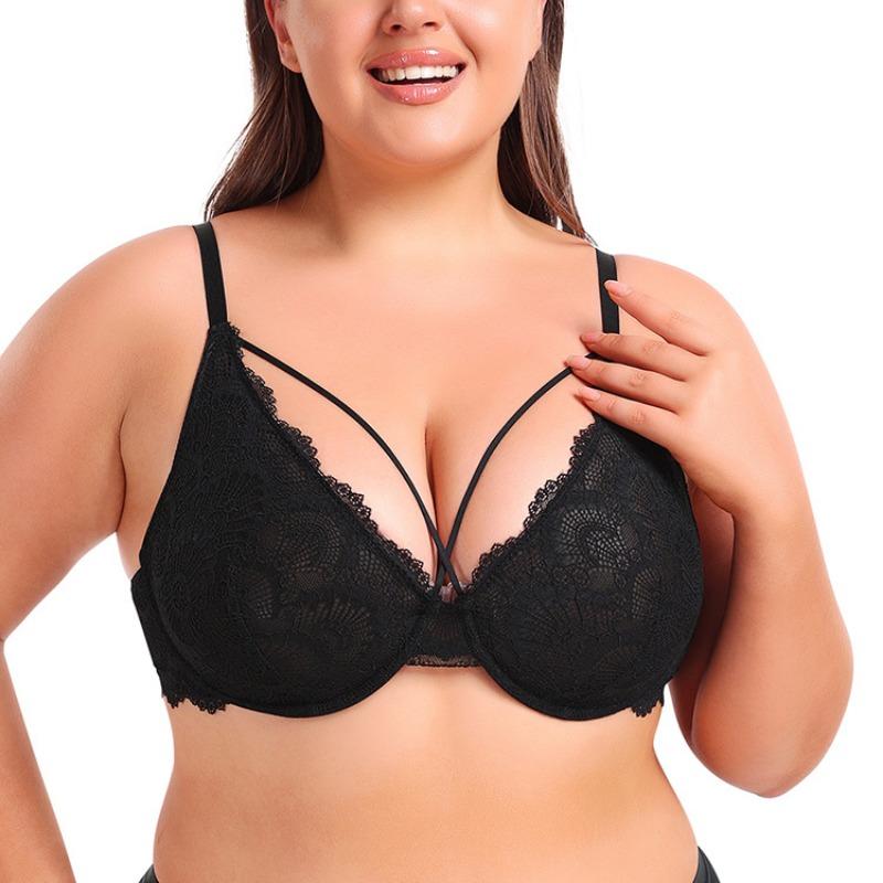 Large Size Sexy Lace Underwire Underwear Ultra-thin Bra