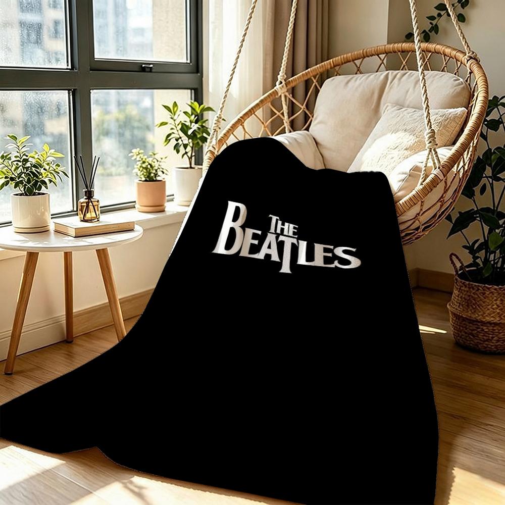 The Beatles Timeless Rock Legend Pattern Blanket Soft Warm Fleece Blanket For Office Sofa Party Decor Valentine'S Day Gift