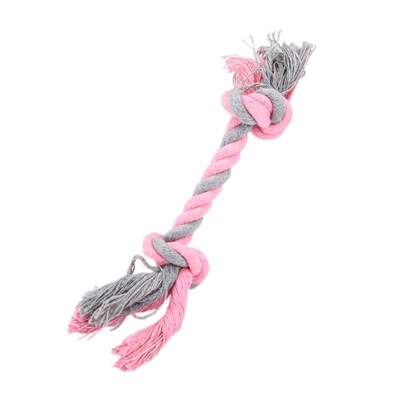 Random Color Cotton Rope Pet Chew Toys Dog Tooth Cleaning Rope