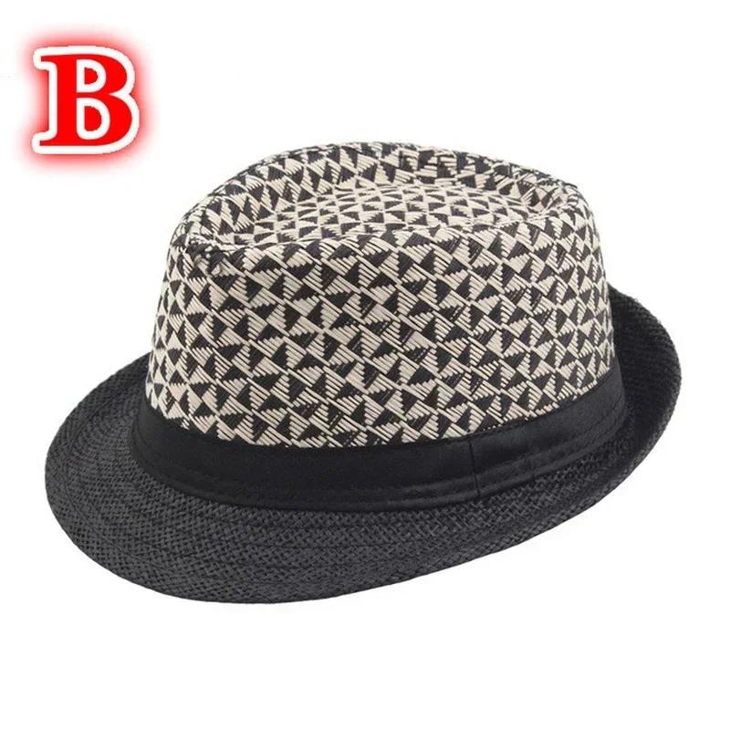Men's Fashion Colid Color Handsome Summer Jazz Cap Beach Straw Caps Hats Sun Hat Men Fashion Accessories Creative Gifts Decor