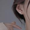 2pcs Stainless Steel Spiral Twisted Stud Earrings, Lip Piercing Heart Star Cartilage Tragus Helix Ear Piercing Jewelry Gifts