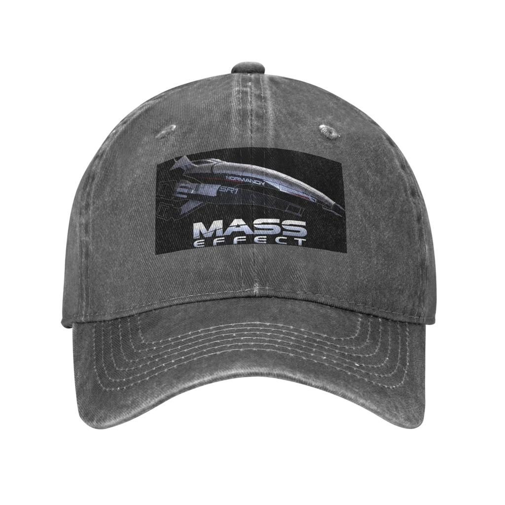 Mass Effect Normandy SR1 Baseball Caps Snapback Denim Fabric Hats Outdoor Adjustable Casquette Sports Baseball Cowboy Hat