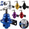 Adjustable Fuel Pressure Regulator Car Vehicle Refitting Fuel Supercharger Aluminum Universal with Gauge Kit