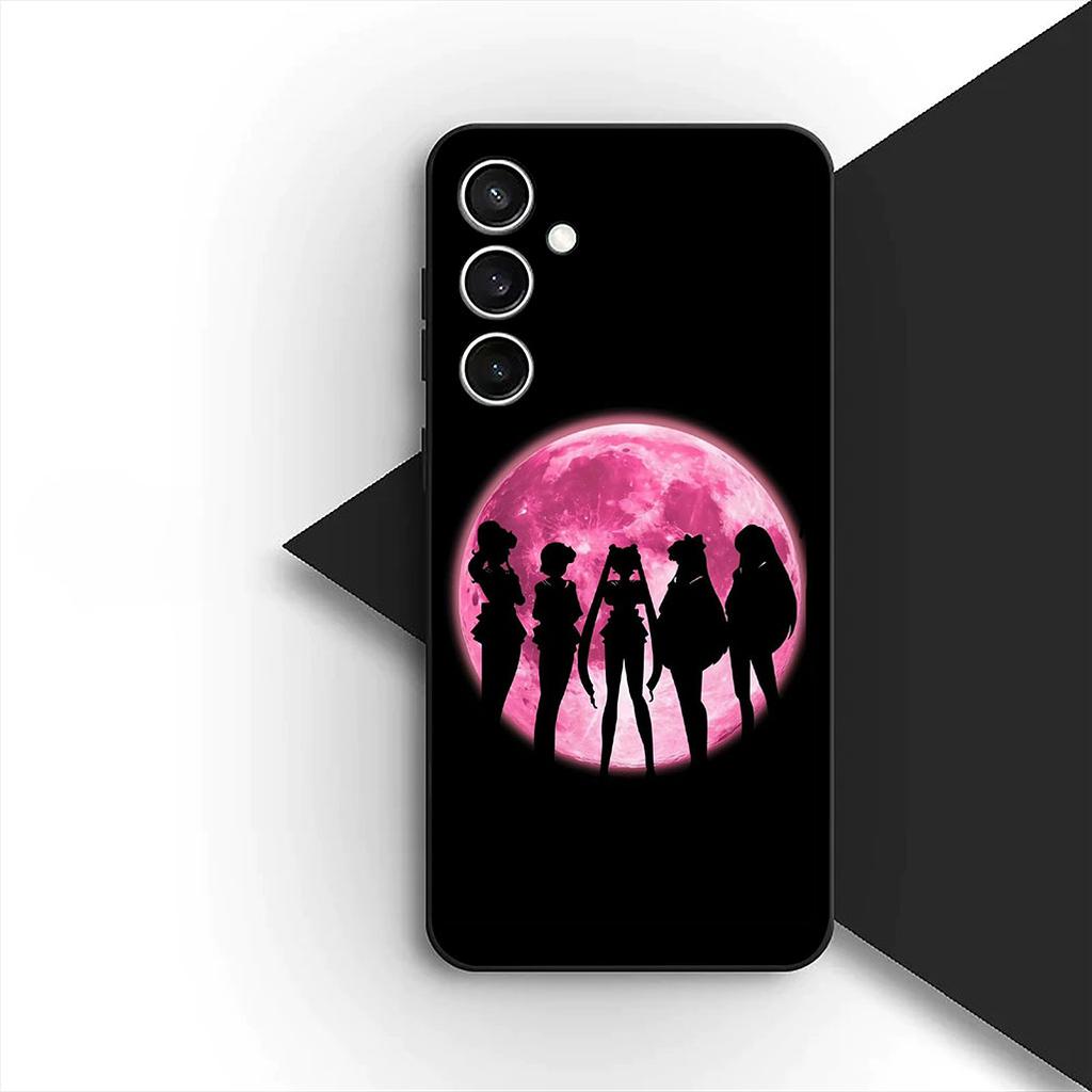 Cover for Samsung Galaxy S20 S22 S21 FE Ultra Plus A07 A17 A15 A16 A25 A57 A37 Phone Case Cartoon S-Sailors Anime Moons Girl