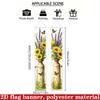 Wedding Door Couplet Banner 2pcs Butterfly Design (70.8x11.8in) for Home Decor