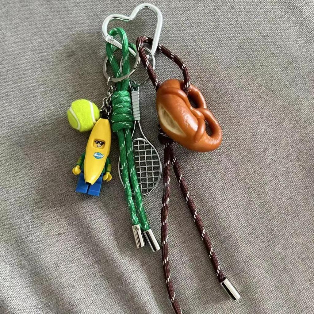 Lye Series Bagel Bag Keychain Pendant & Lanyard Accessory