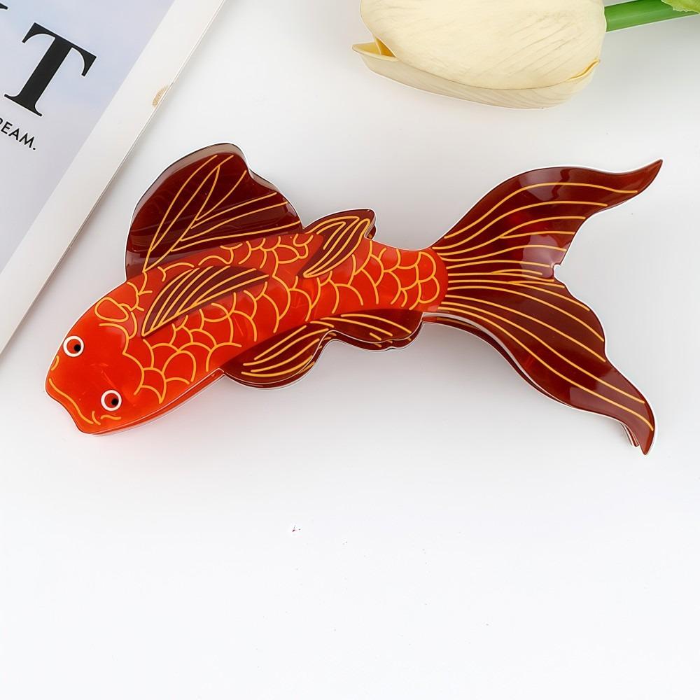 

Koi Fish Hair Claw Clip Good luck Shark Clip Cute Hairpin Girls Accessories C