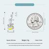 Yinziyun Playful Monkey Sterling Silver Charm Bracelet/Necklace Pendant