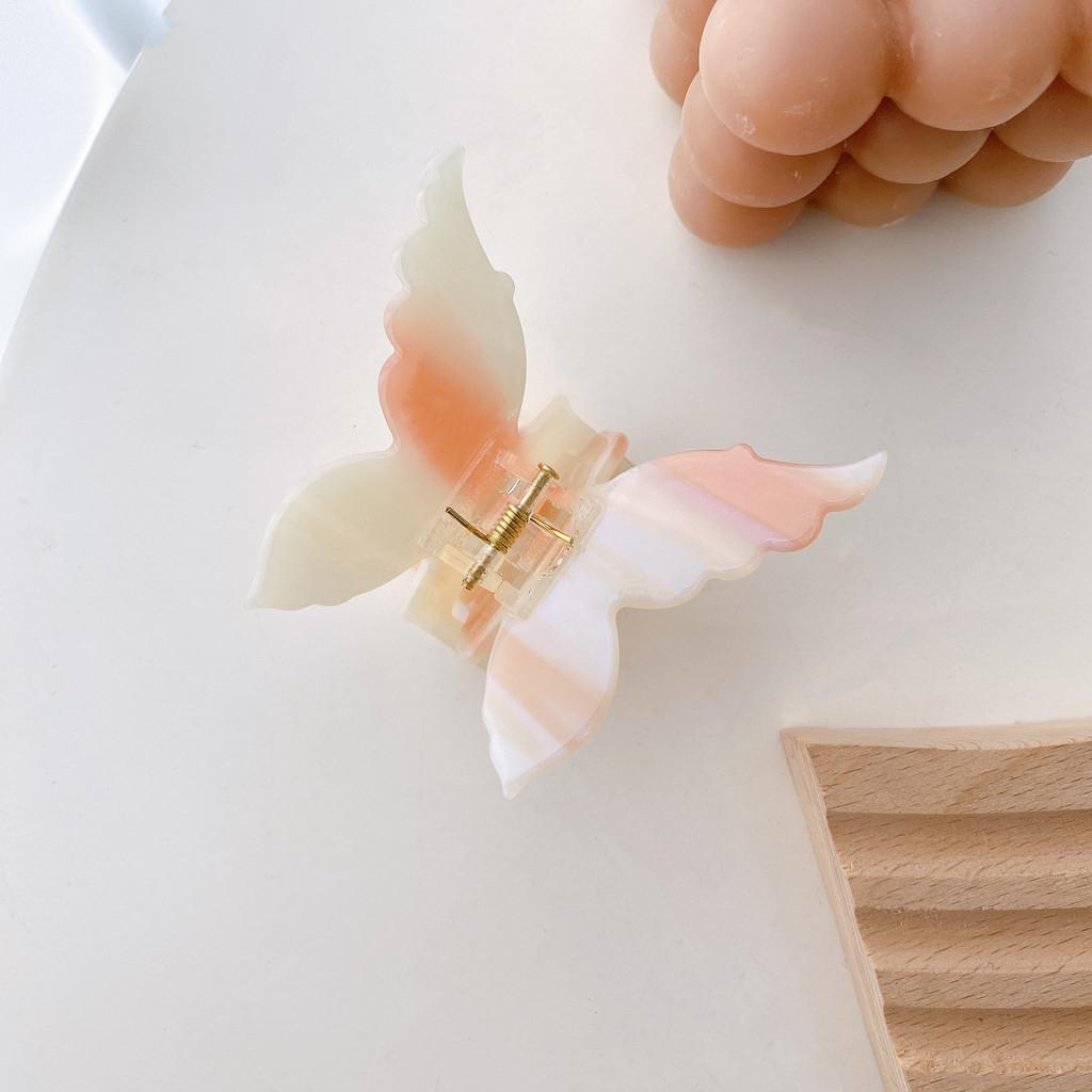 Elegant Handmade Acetate Hair Claw Clip With Butterfly Style For Trendy Girls