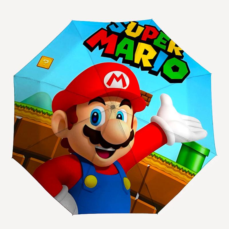 

1pc Super Mario Automatic Open/close, Portable Folding Umbrella for Women & Men,Compact Parasol,, Durable Frame yy250809183