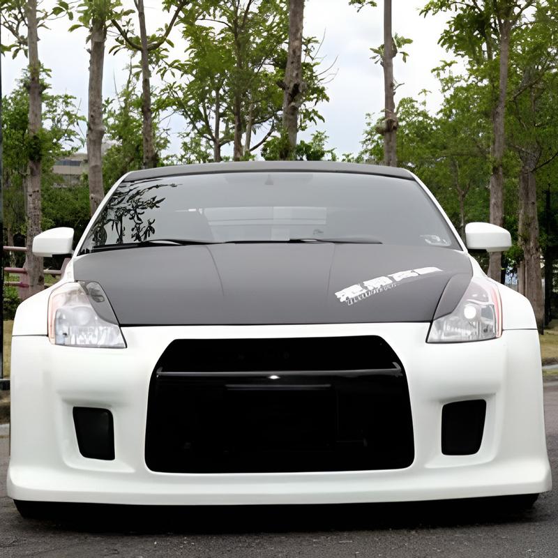 JDM Styl Skutečné Karbonové Obočí na Světlomety Dekorativní Samolepky na Auto pro Nissan 350Z 2003 2004 2005 2006 Obočí na Přední Světla Z33