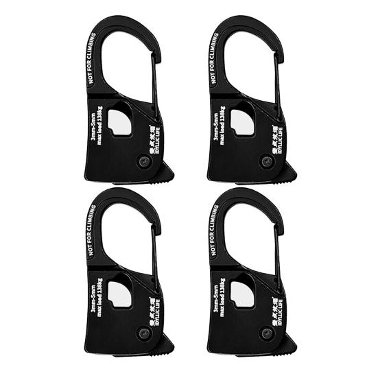 2/4 Stück Seilspanner Outdoor Rucksacktouren Wandern Camping Abspannleine Seilspanner Strapazierfähige Aluminiumlegierung Selbstverriegelnder Seilspanner