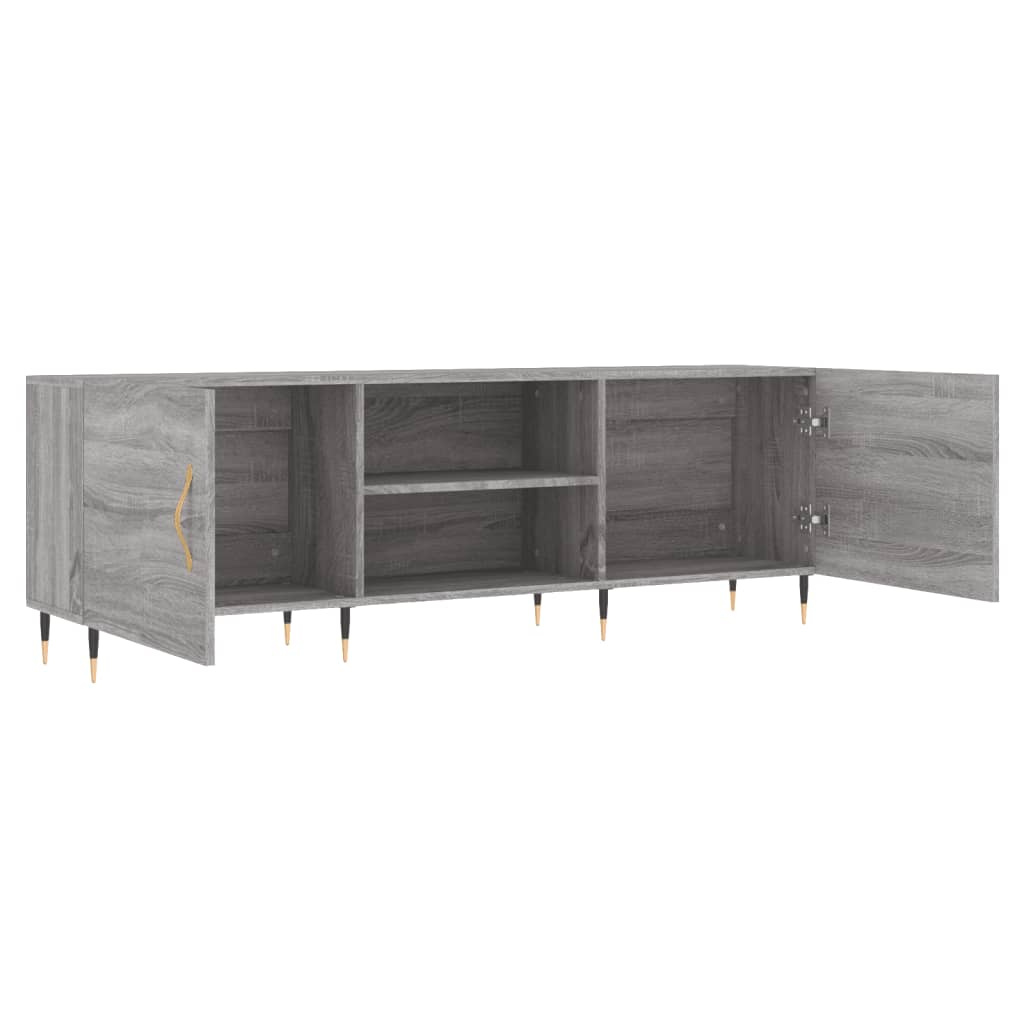 Szafka Pod Telewizor, Szary Dąb Sonoma, 150X30X50 Cm