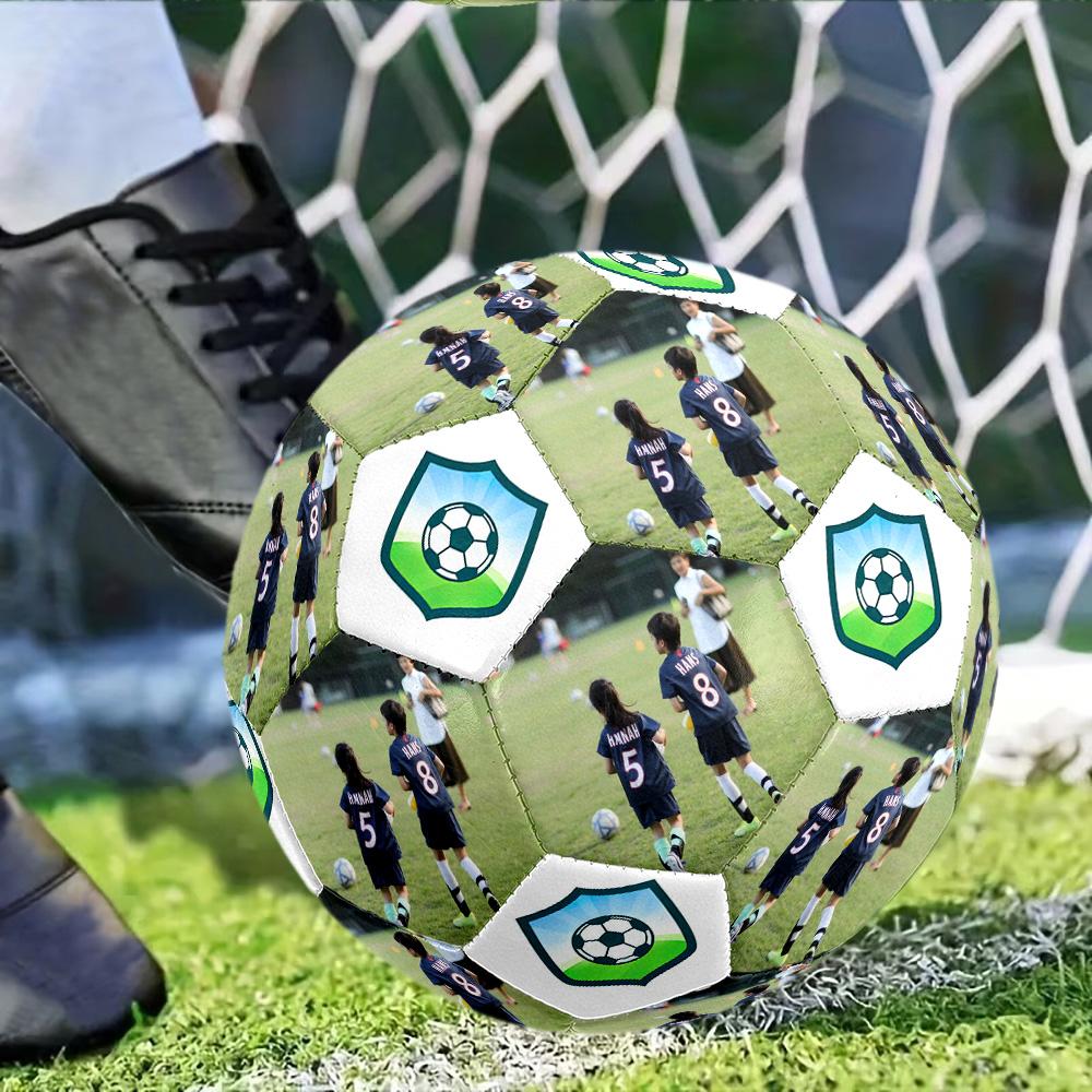 Soccer Match Friendship Customizable photos Size 5 Soccer football Machine Sewn Indoor/Outdoor Training and Matches Personalized Printing soccer