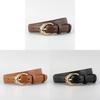 Fashionable Leather Belt For Women With Durable Metal Buckle For Outings And Work
