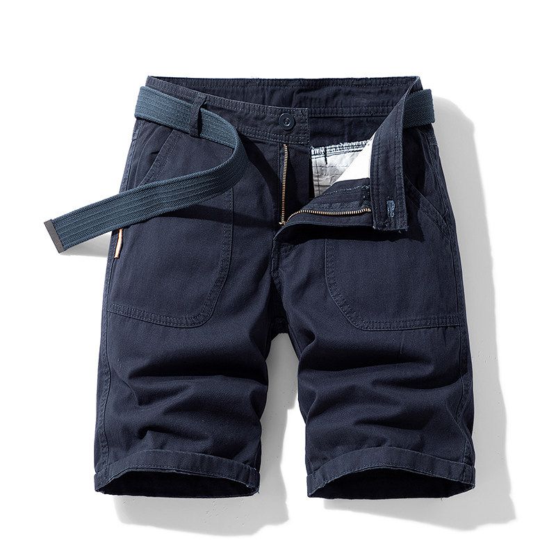 Export Export Tail Goods Multi-Pocket Pure Cotton Workwear Shorts Summer Men's Plus Size Loose Casual Straight-Leg Half Length Middle Pants
