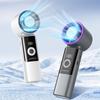 2026 USB Rechargeable Foldable Handheld Ice Cooling Fan with Simple Digital Display