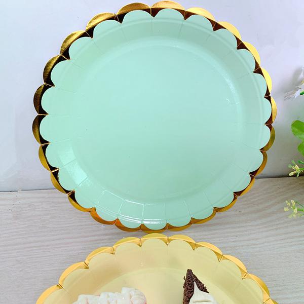 Kindergeburtstag Einweg-Papp-Dessertteller für Party und Picknick