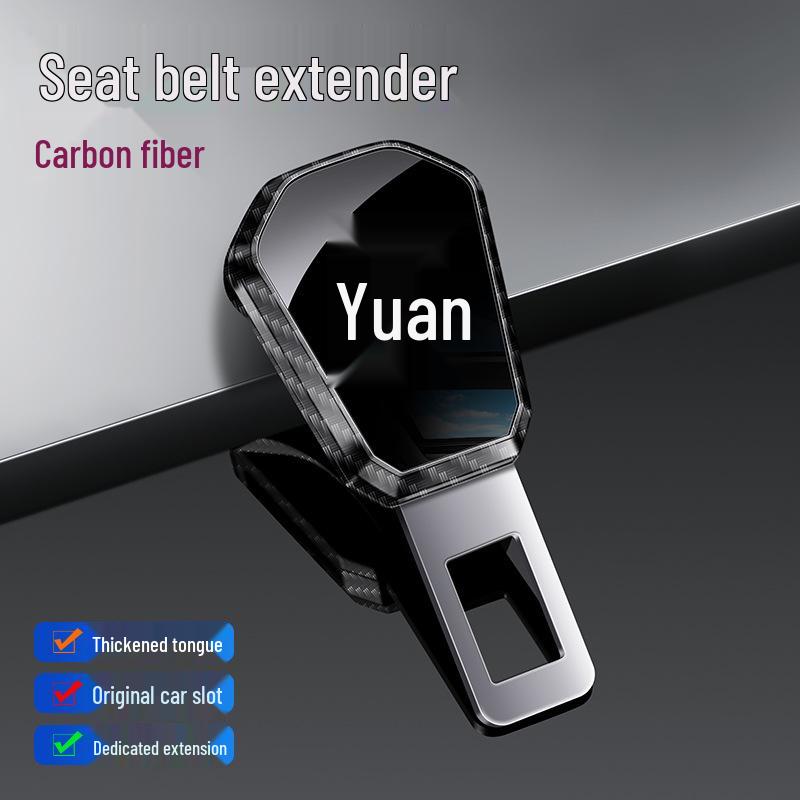 Car Seat Belt Extenders for BYD Yuan Models: Up, Pro, Plus, EV, and DM.