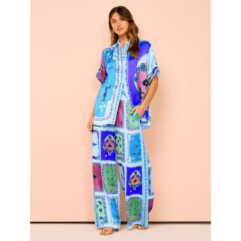 Street women's suit Printed digital high-end new trendy women's suit
