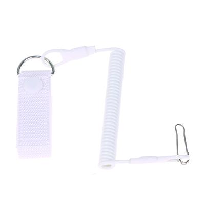 1Pc Outdoor Anti-Lost Elastic Lanyard Anti-Theft Anti-Cut Spring Seat Belt Rope Key Ring Flashlight Accessories
