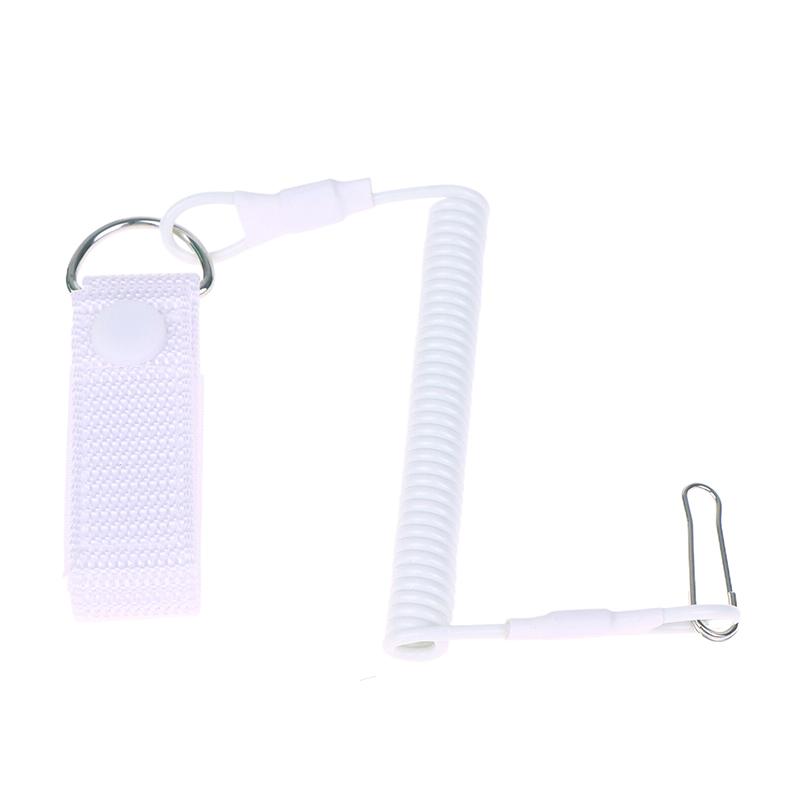 

1Pc Outdoor Anti-Lost Elastic Lanyard Anti-Theft Anti-Cut Spring Seat Belt Rope Key Ring Flashlight Accessories белый
