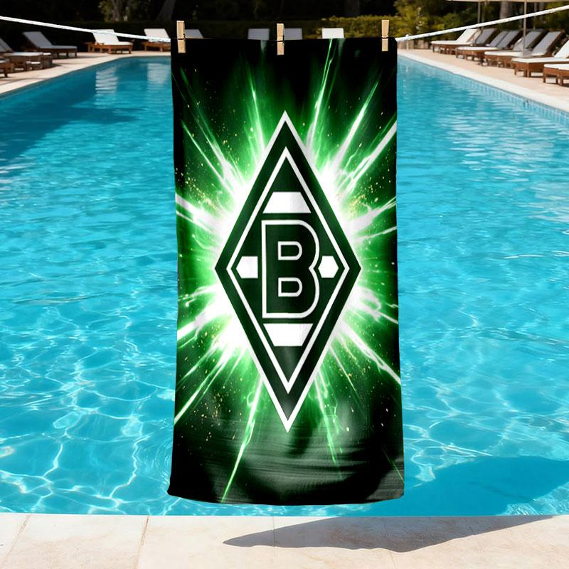 Borussia Mönchengladbach Baskılı Plaj Havlusu Tasarımı, Yumuşak, Hafif. Ev Banyo, Spa, Havuz, Yoga, Sörf, Kamp, Aile, Arkadaş İçin Hediye