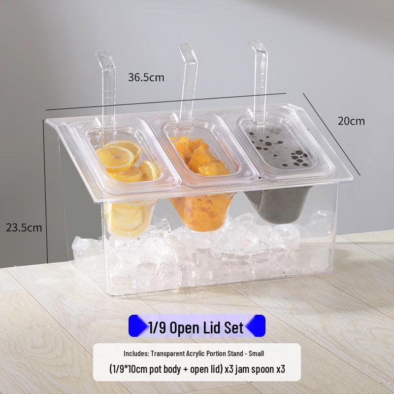 Transparent Plastic Condiment Dispenser Box