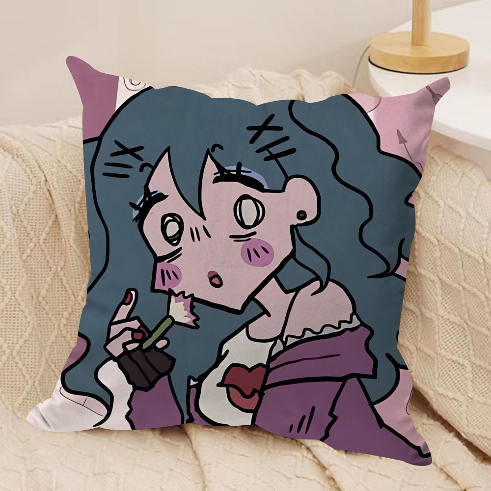 LLaceys Games cool Cushion Cover Silky Short Plush Invisible Zipper Dustproof Sofa Pillow Case for Home Decor