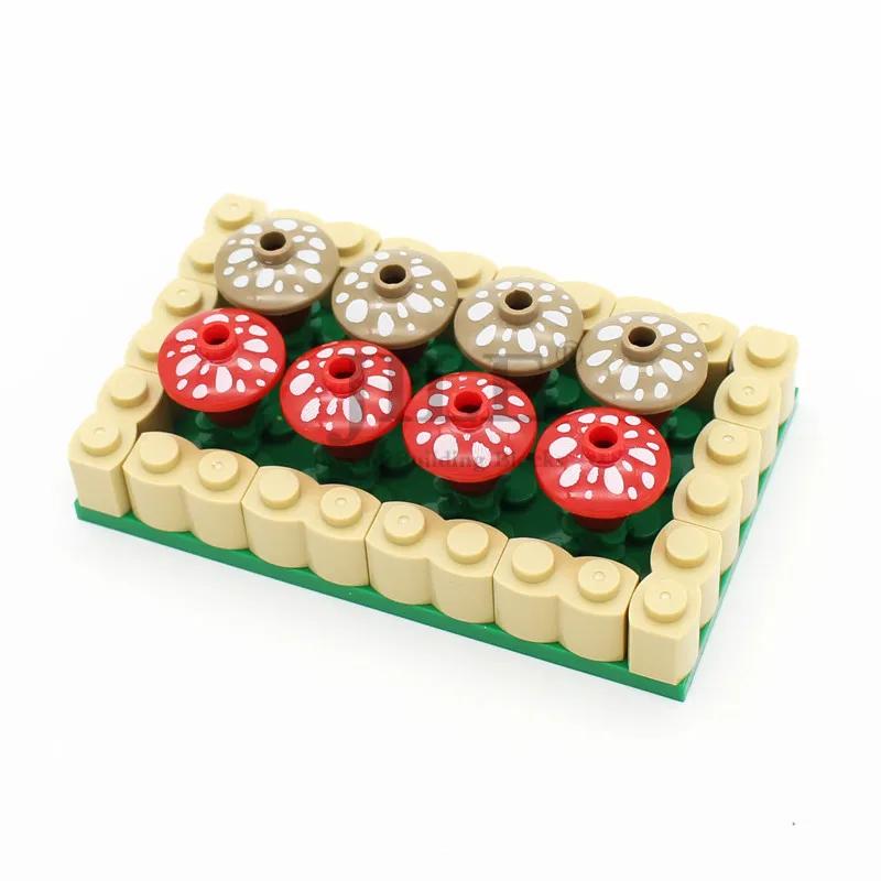 

Funny Farm Building Blocks Crop Plant Pumpkin Radish Pineapple Mushroom Maize City Street View Bricks Compatible with Assembles
