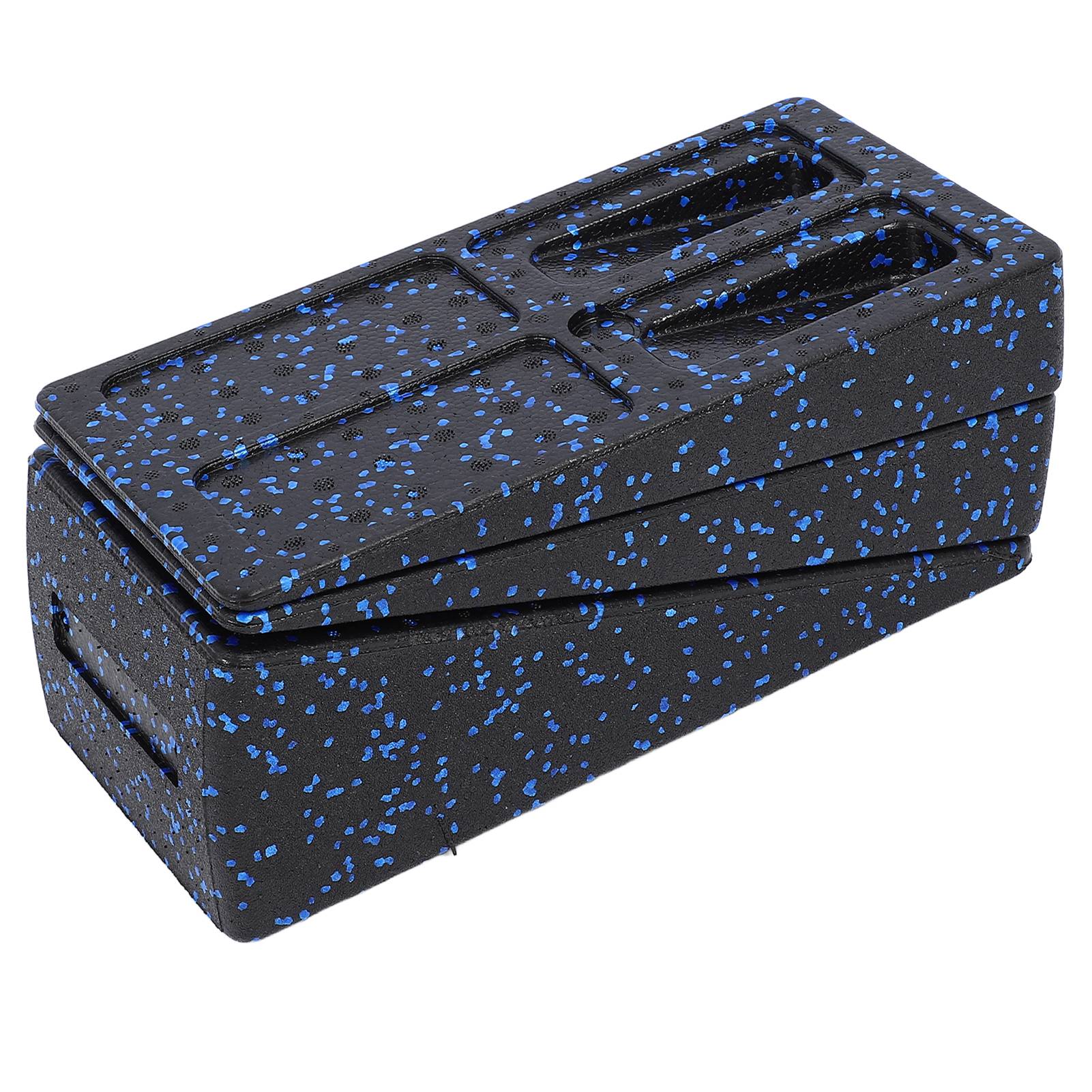 

3 шт. Растяжка для икр Наклонная доска Регулируемая высота Клин Растяжка для ног Растяжка для икр Доска для подошвенного фасциита Черный