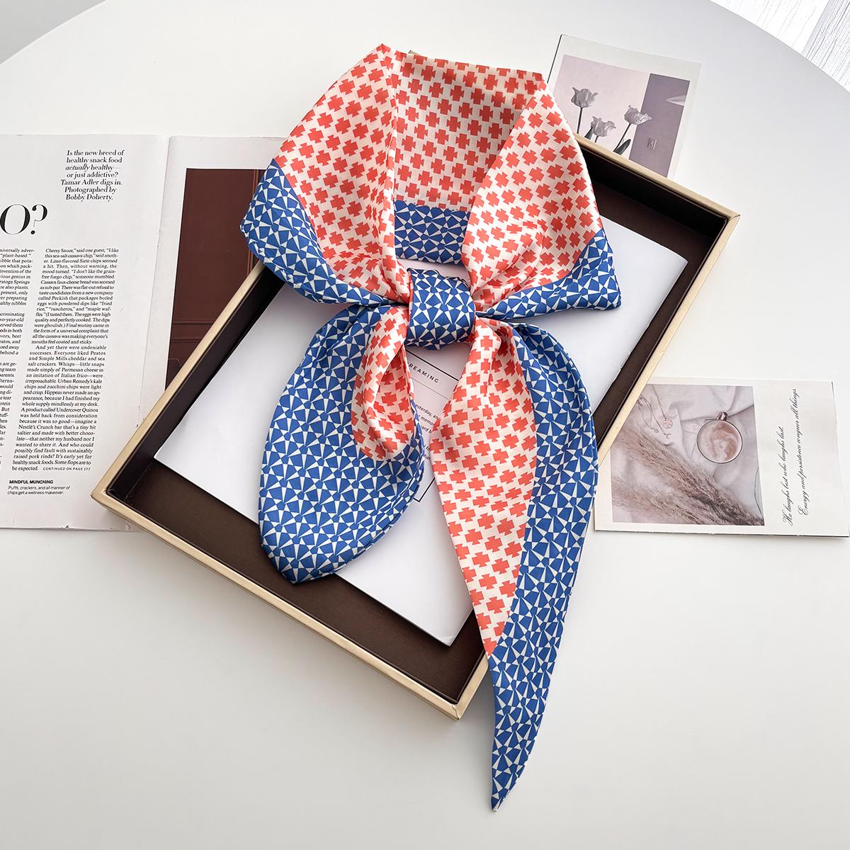 

1PC Luxury Scarf For Women Spring Summer Beach Scarf Lady Soft Stain Hairband Head Wraps Female Neckerchief Hijab Headband