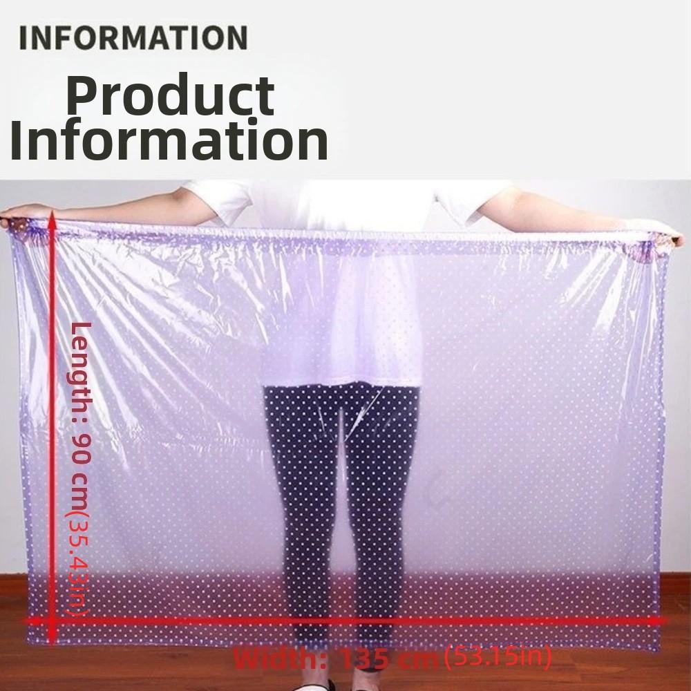 Plastic Waterproof Apron Oil Proof Rainproof Apron Raincoat Cycling Apron Tea Picking