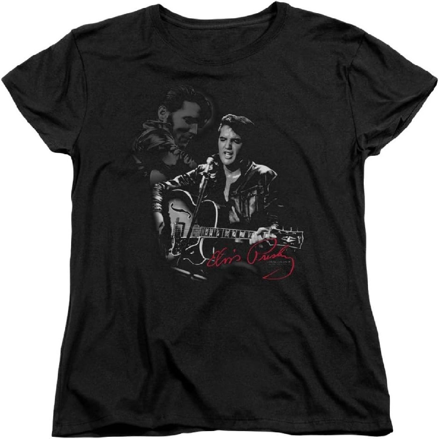 Elvis Presley The King Rock Show Stopper Women s T-Shirt Tee S разноцветный