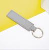 Cross PU Leather Keychain with Double-Sided Stitching: Customizable Logo Leather Pendant for Men and Women Car Keyring