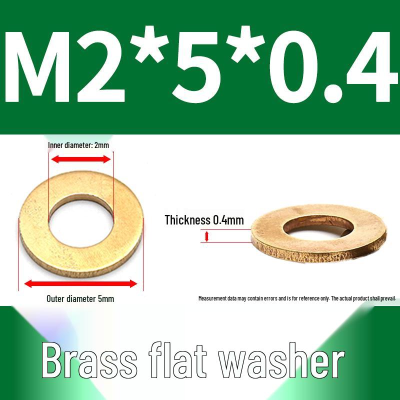 Brass and Copper Shim Washers: Sizes M2-M20