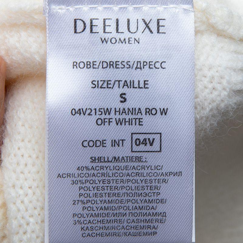 Hania Cream Sweater Dress with Buttoned High Neck Woman DEELUXE 74