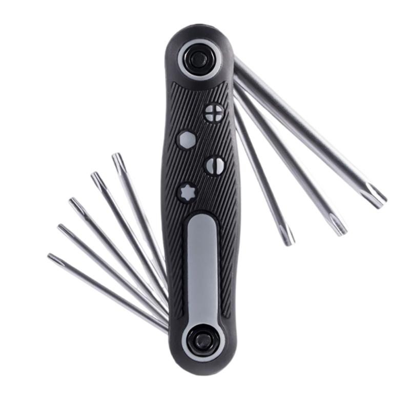 

Reliable Comprehensive Manual Folding Screwdriver Tool Set Suitable for Everyday Repairs Fixes Home And Professional Use