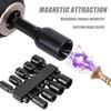 Magnetic Nut Driver Bit Set 5mm-12mm Metric Hex Socket Drill Bits Chuck Adapter Impact Screwdriver Sockets Sleeves Tools Parts