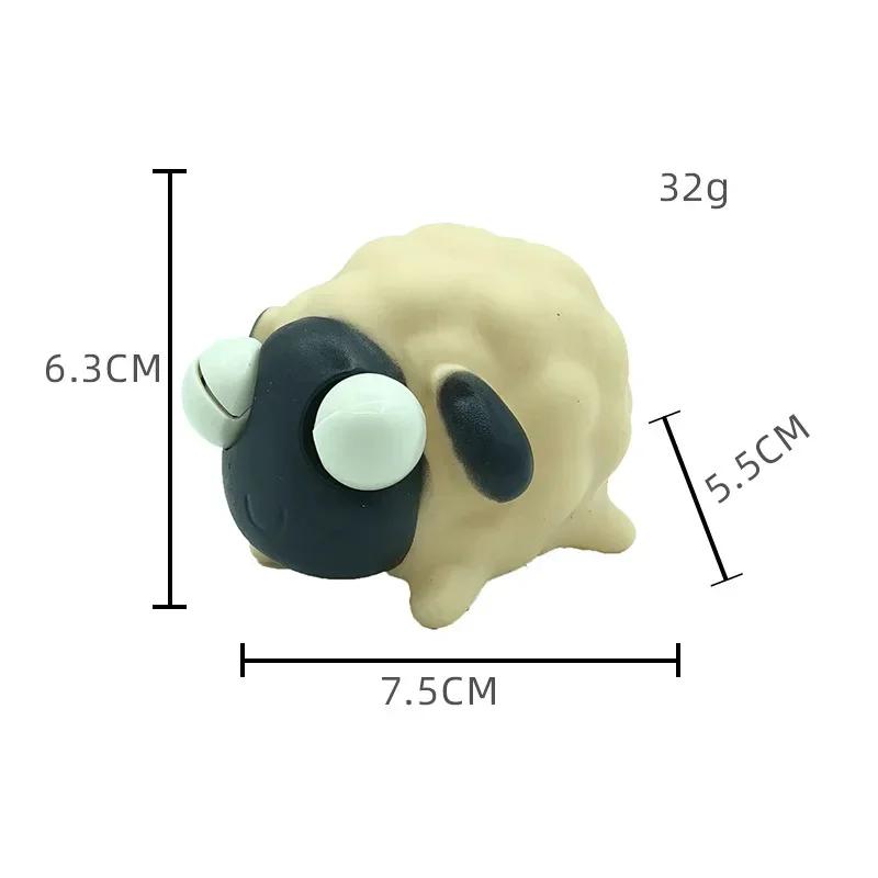 Creative Funny Releases Stress Gifts Slowly Rebounds Soft Moai Statue Squeeze Eyes Adult Kids Stress Relief Tabletop Ornament