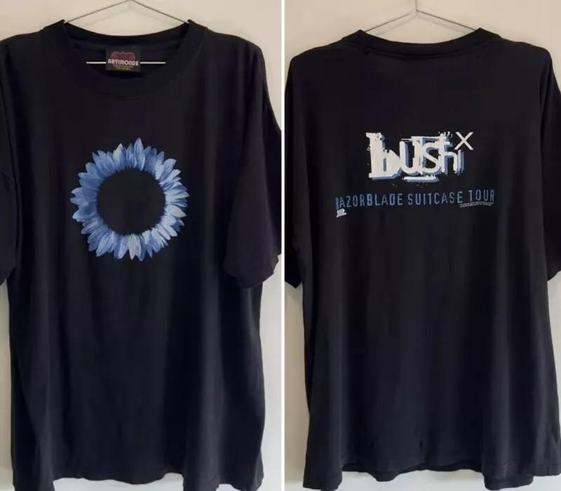 

1997 Bush Razorblade Suitcase Tour Shirt 2 side black T shirt Unisex Men Women Unisex T-Shirt XXXXL