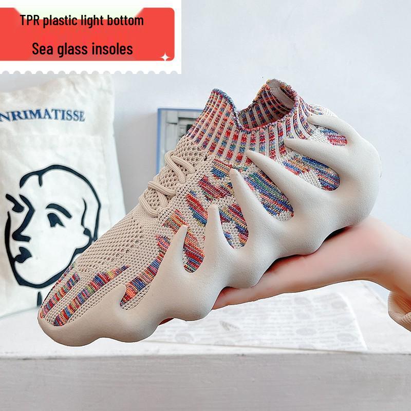 Modne na 2024 rok Octopusowe Trampki Casualowe Flyknit: Oddychające, Koreański Styl, Skarpety Buty Unisex