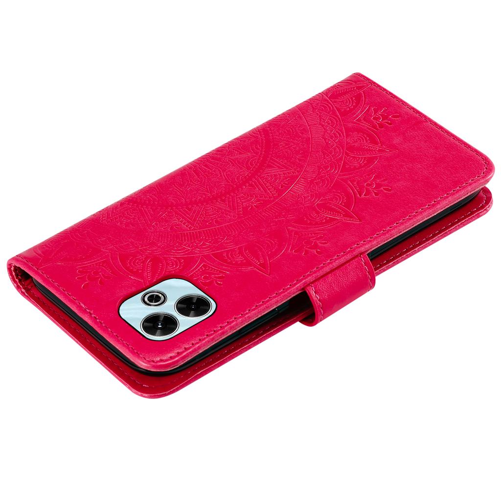 For Xiaomi Redmi 13 5G/4G Phone Case Imprinted Totem PU Leather Wallet Cover with Stand