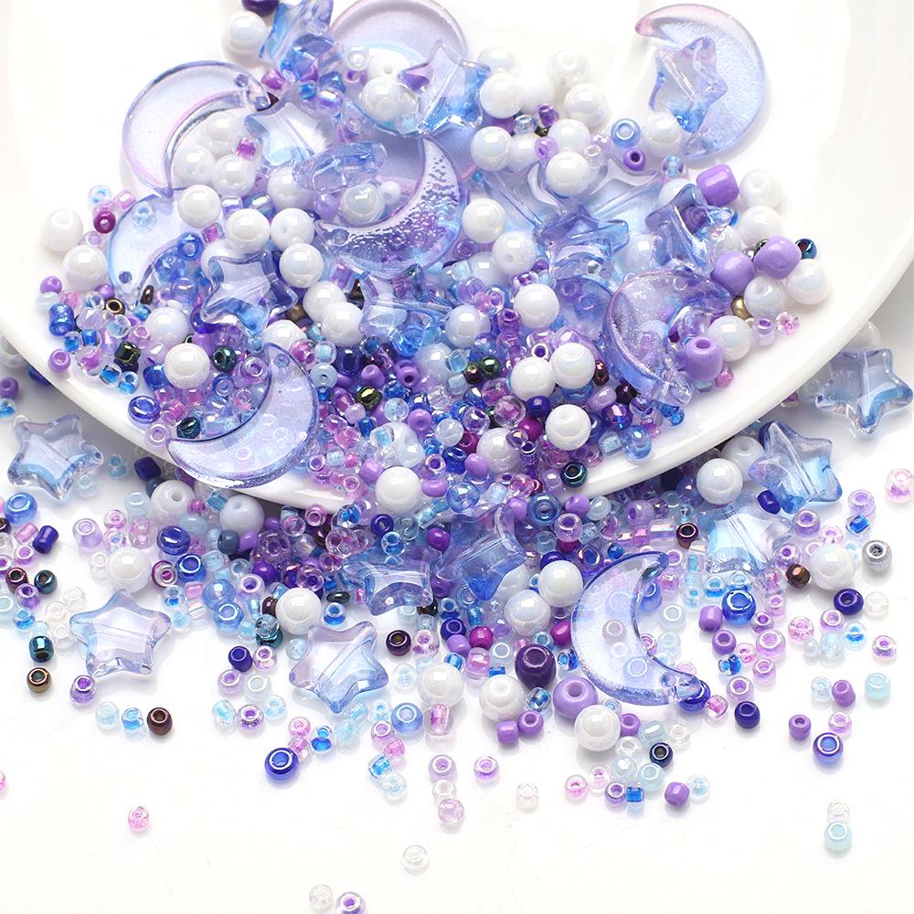 Star Moon Light Bead & Seed Bead DIY Jewelry Set for Earrings, Bracelets & Necklaces