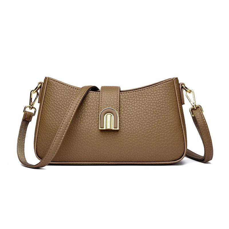 Vintage Brand Design Small Crossbody Bag For Women Casual Simplicity Shoulder Bag Lady PU Leather Luxury Chain Handbag and Purse