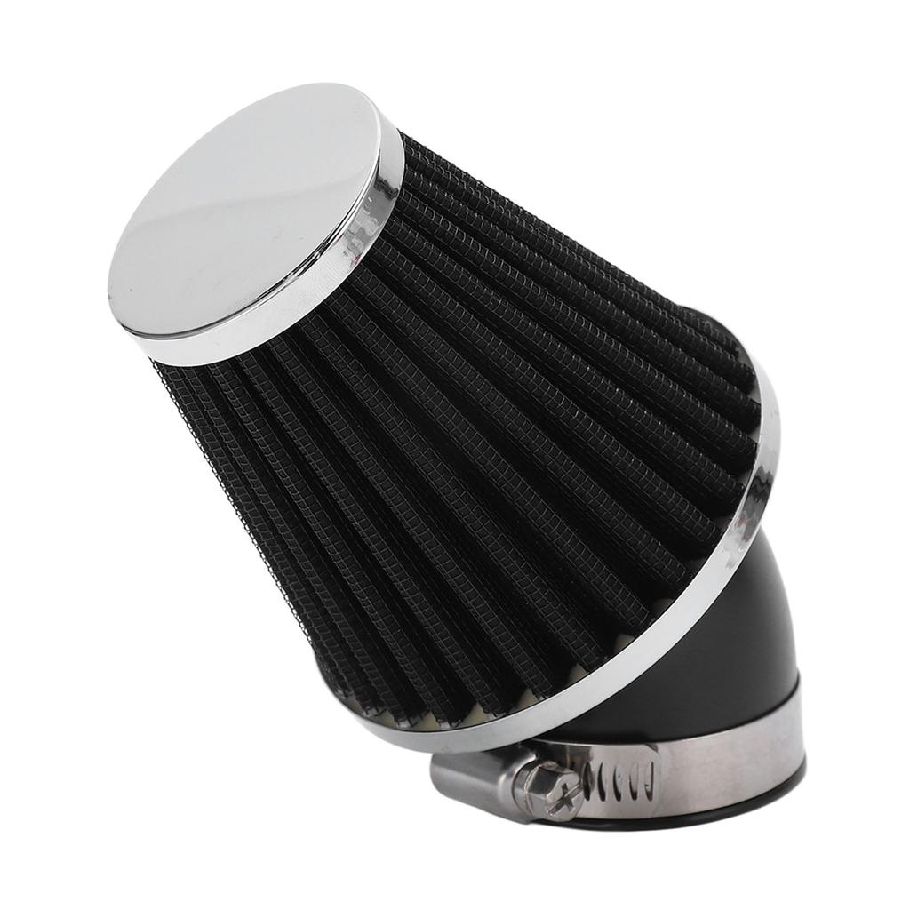 Filter 45 Degree Engine Bend Cone Tuning Cleaner 48mm Inner Diameter for Motorcycle ATV Pit Bike Bike