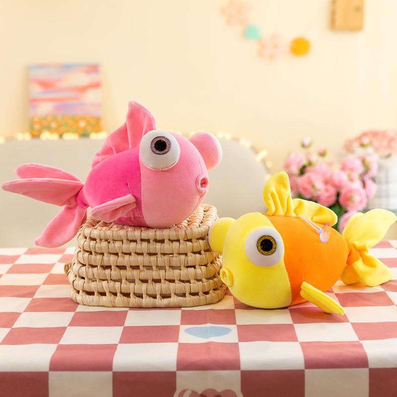 Large Goldfish Bubble Carp Plush Toy Cute Cartoon Girl Decoration Doll Gift