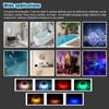 Solární plovoucí bazénové světlo LED projekční lampa s rybím vzorem IP67 vodotěsná vanová světla se 4