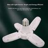 Four-Leaf Design LED Light Bulb Angle Adjustable Super Bright Collapsible LED Light Foldable E27 Screw Ceiling Lighting